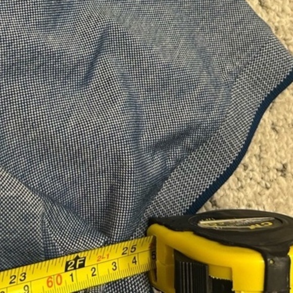 Canali L-XL (56 Canali) golf shirt in excellent near new cond- blue iridescent - Picture 12 of 12